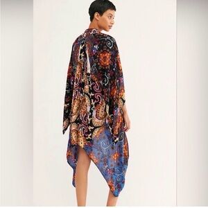 Free People Marley Mixed Print Little Wing Boho Kimono One size